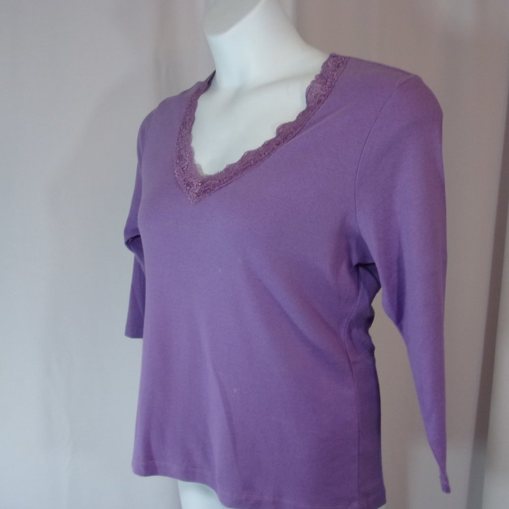 Gorgeous Lilac Purple Casual Top Size PXL